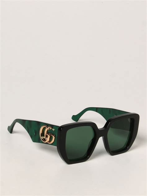 green gucci glasses case|men Gucci glasses on face.